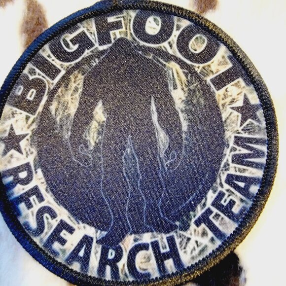 Bigfoot Sasquatch DYI Fabric Hat Patch Glue Iron On Sew Custom Hat Patch - Picture 2 of 5